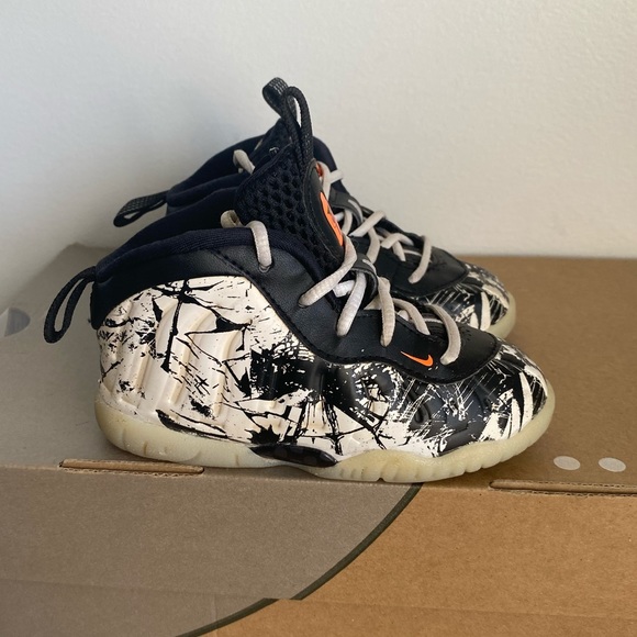 Nike Foamposite Toddler Orange/Black/White- SZ 7 C - Picture 14 of 14